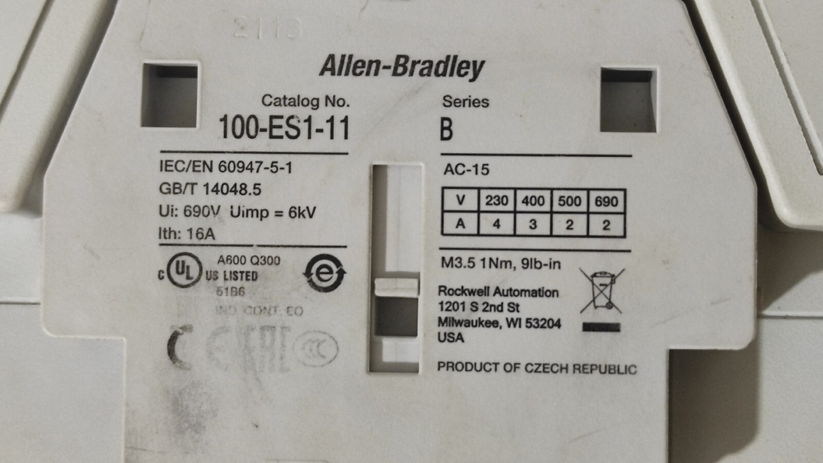 admin/uploads/uploads/AB Allen-Bradley 100-e190e - 100-E190E Series  Contactor Catalog No. 100-ES1-11_5.webp